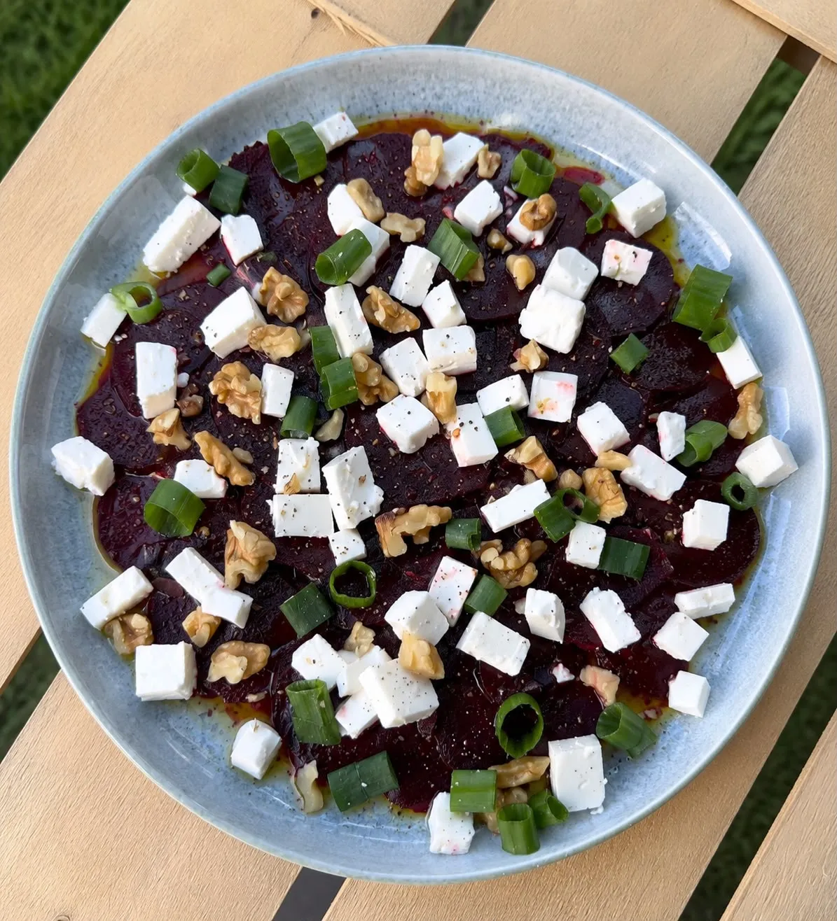 Randen-Carpaccio mit Feta